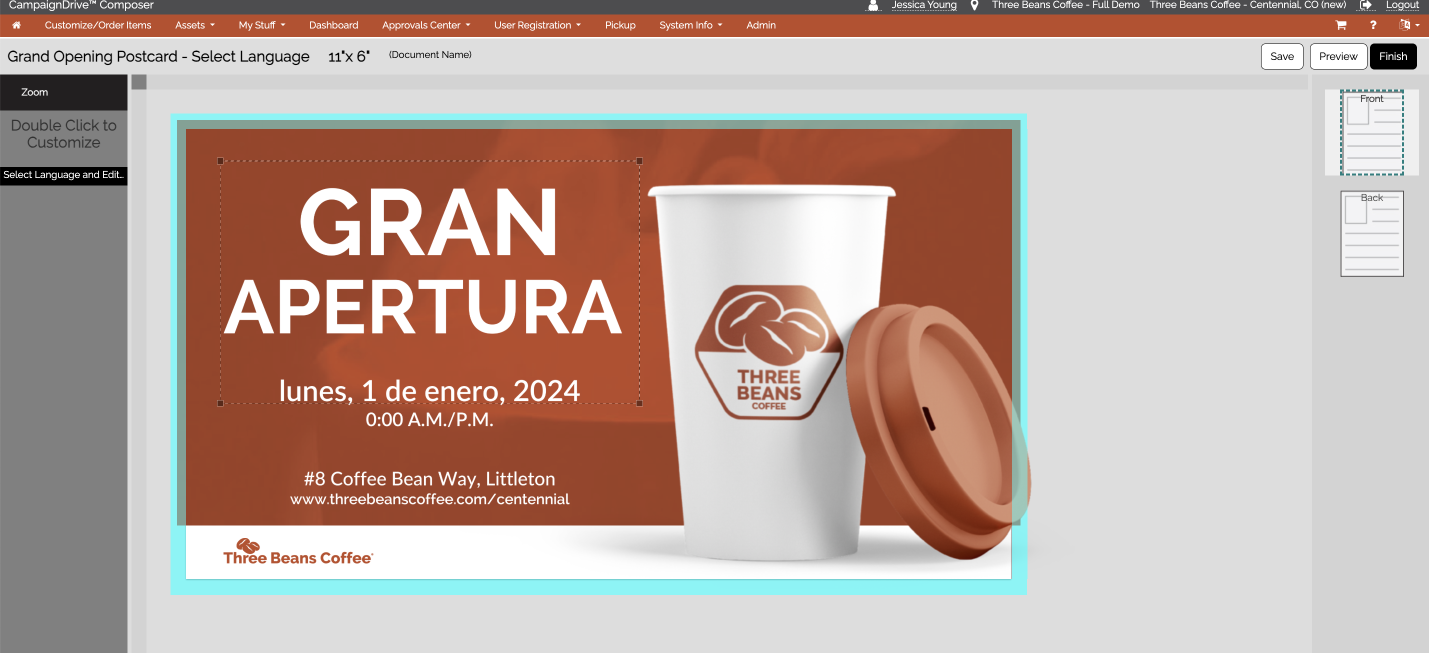 CampaignDrive supports many languages, like Spanish, Chinese, Vietnamese, and Korean. 